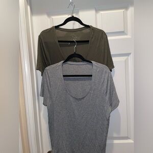 $4 each Two-Pack Tees A New Day Size XL Gray/Green Soft modal fabric. Never worn